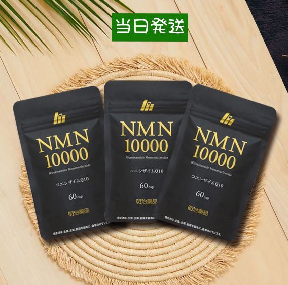 明治薬品NMN10000 コエンザイムQ10 60粒×3袋