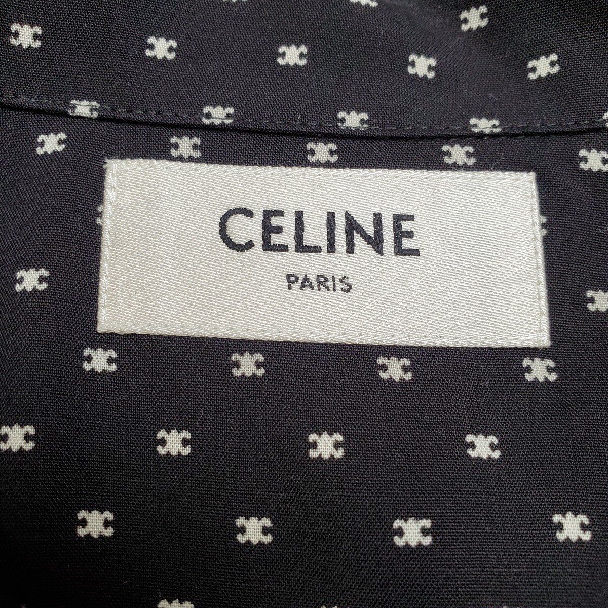 CELINE セリーヌ マイクロ トリオンフプリント レーヨン シャツ 楽天市場】CELINE セリーヌ 24SS マイクロトリオンフプリント