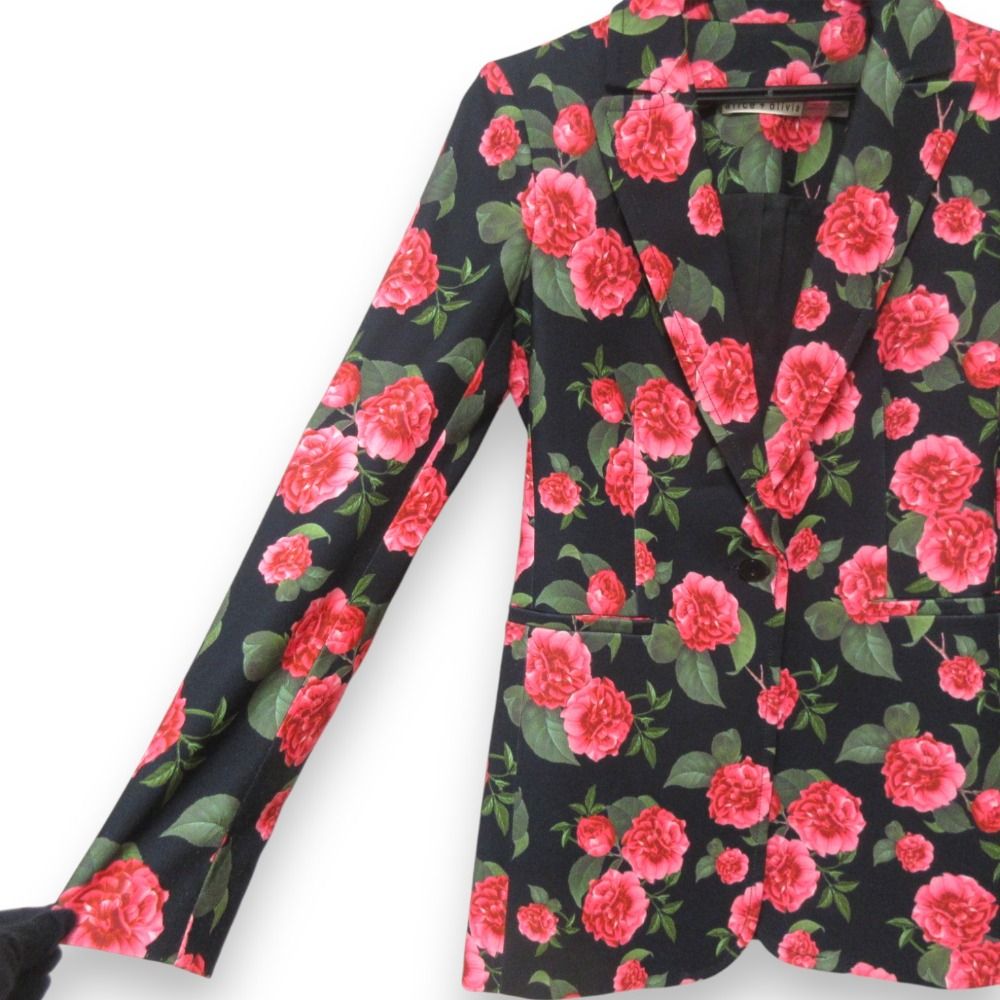 新品同様 Alice+Olivia アリスアンドオリビア フラワープリント
