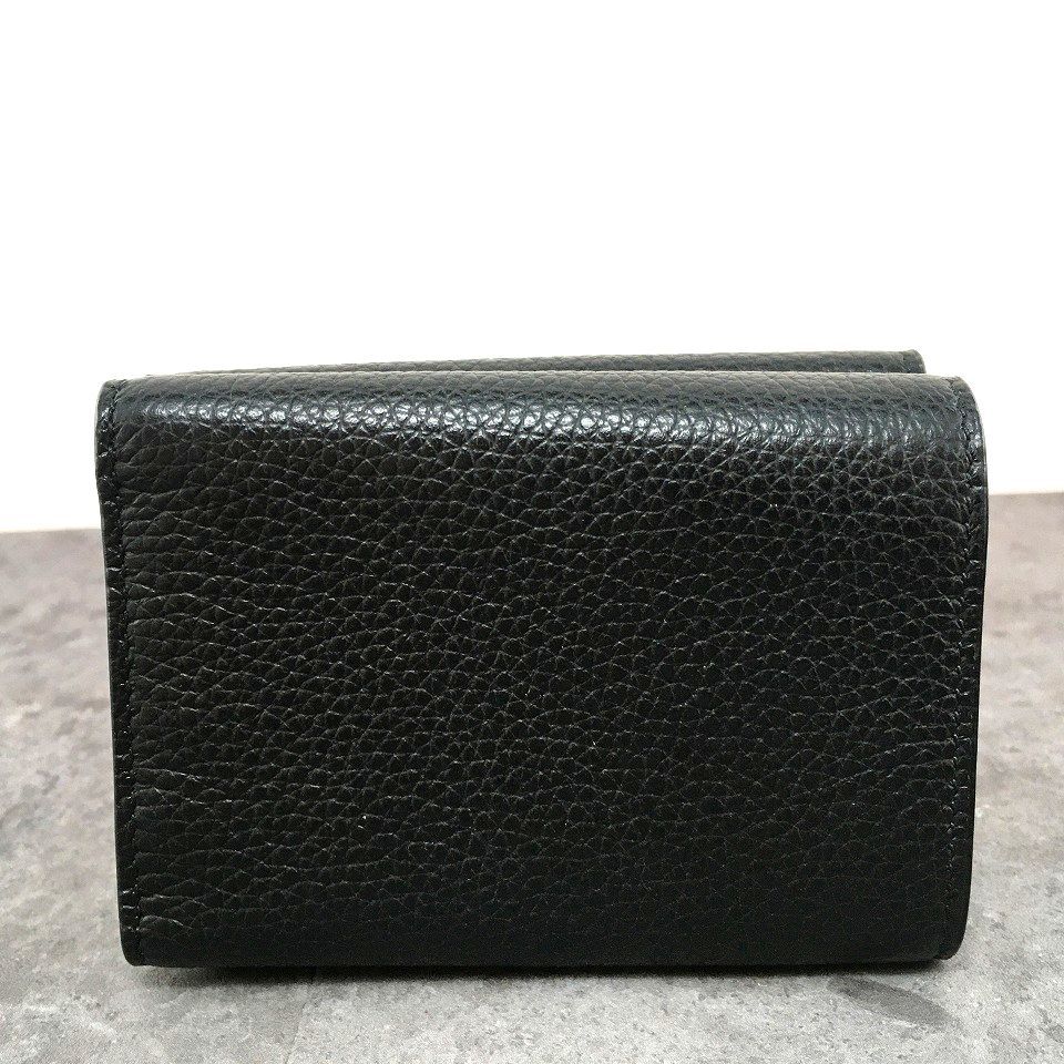 ✨新品未使用・箱証明書✨　BALENCIAGA クラシック　コンパクトウォレット 送料込み！ 未使用品 BALENCIAGA コンパクトウォレット ブラック