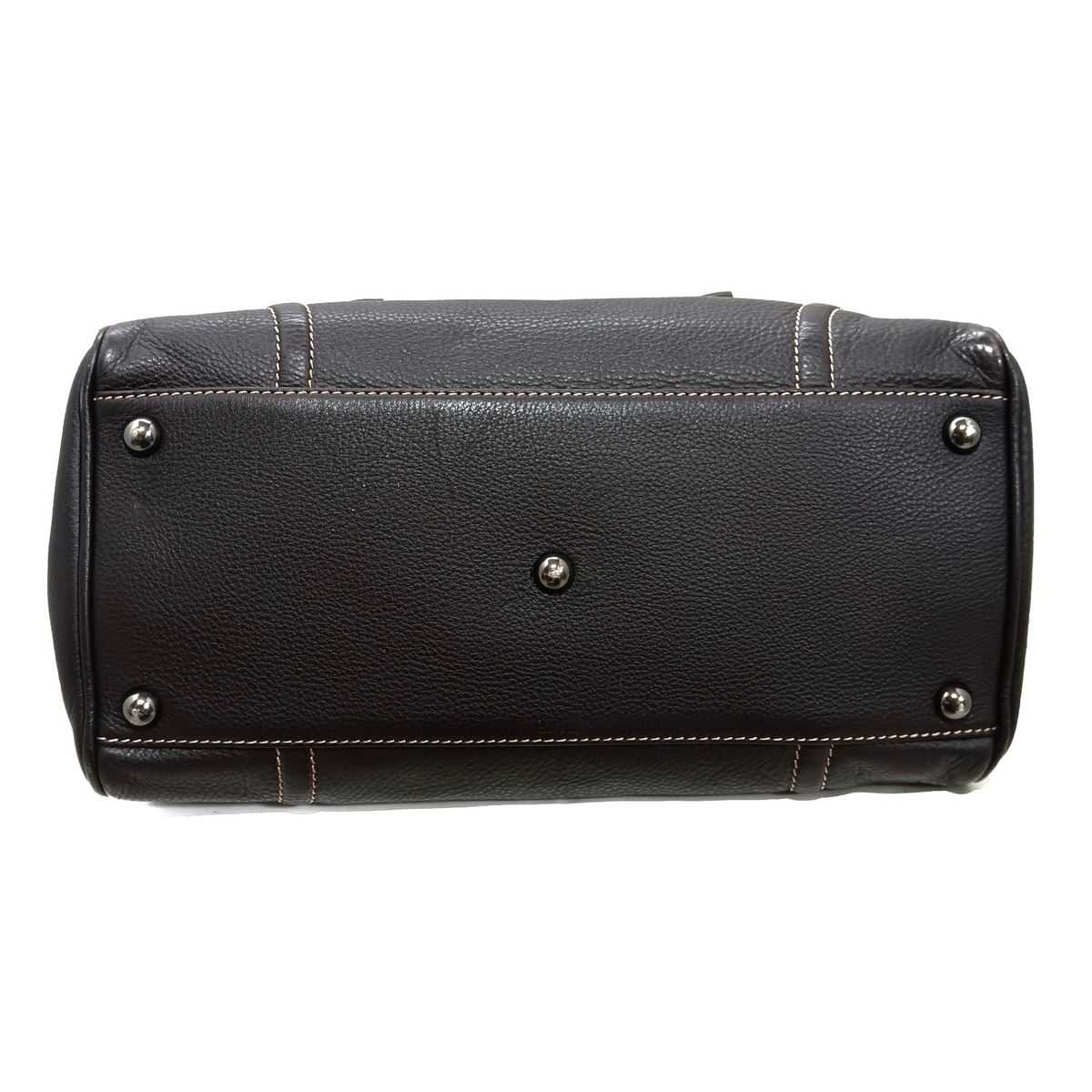 GOLD PFEIL ゴールドファイル ハンドバッグ - ダークグレー レザー DECORATOM_COM_BR