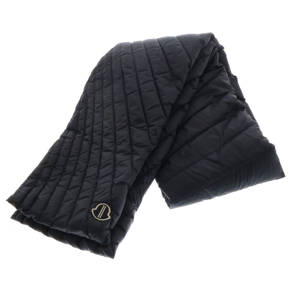 MONCLER (モンクレール) 23AW x Rick Owens Radiance Scarf リックオウエンス ラディアンス スカーフ ダウンマフラー ブラック I209N3C00003 M3632