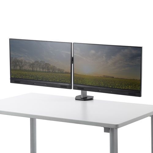 サンワサプライ 水平液晶モニターアーム 2画面用 CR-LA2002