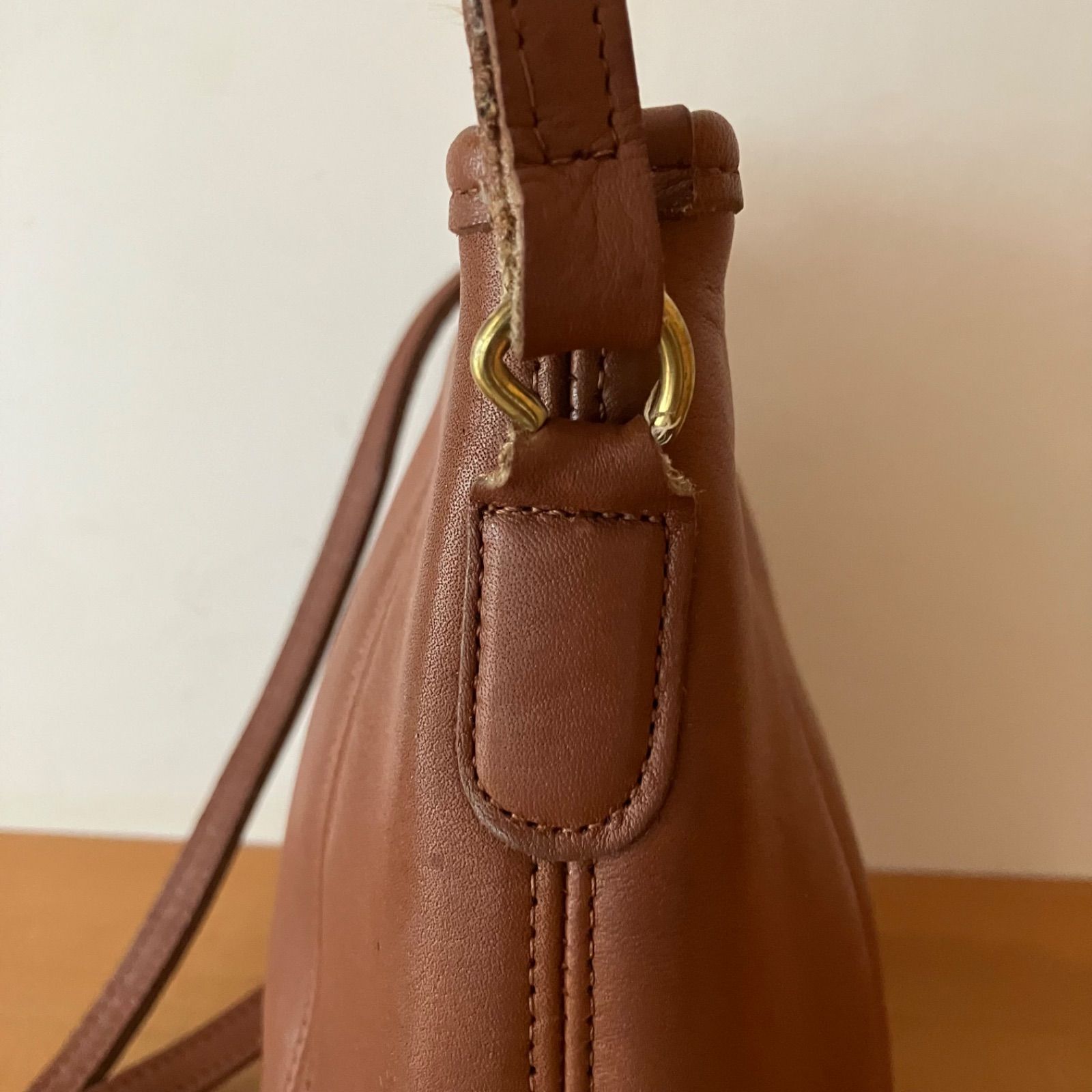 COACH オールドコーチ ショルダーバッグ ブラウン グラブタンレザー