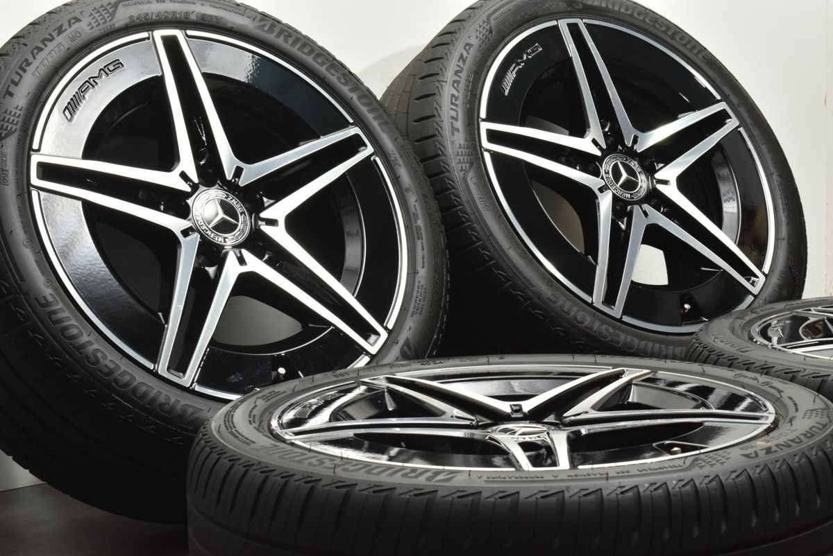 【美品 ベンツ AMG W206 Cクラス 純正 18インチ ブラック 4本】 美品 ベンツ AMG W206 Cクラス 純正 18インチ ブラック 4本
