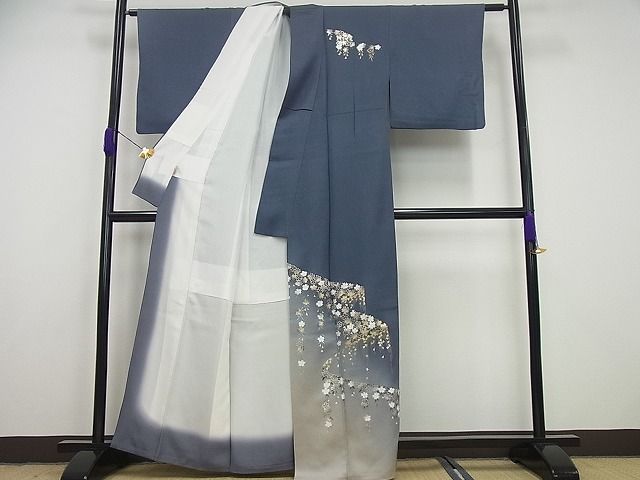 平和屋本店□極上 金彩友禅 卓越技能者・名工・和田光正 訪問着 舞桜