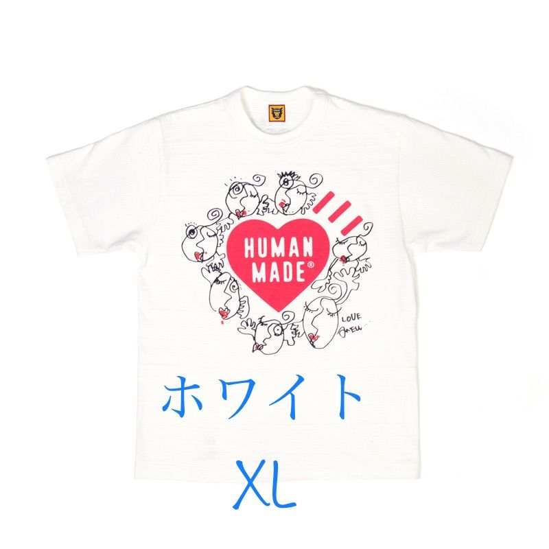 HUMAN MADE × 木梨憲武 T-SHIRT #3 ホワイト XL
