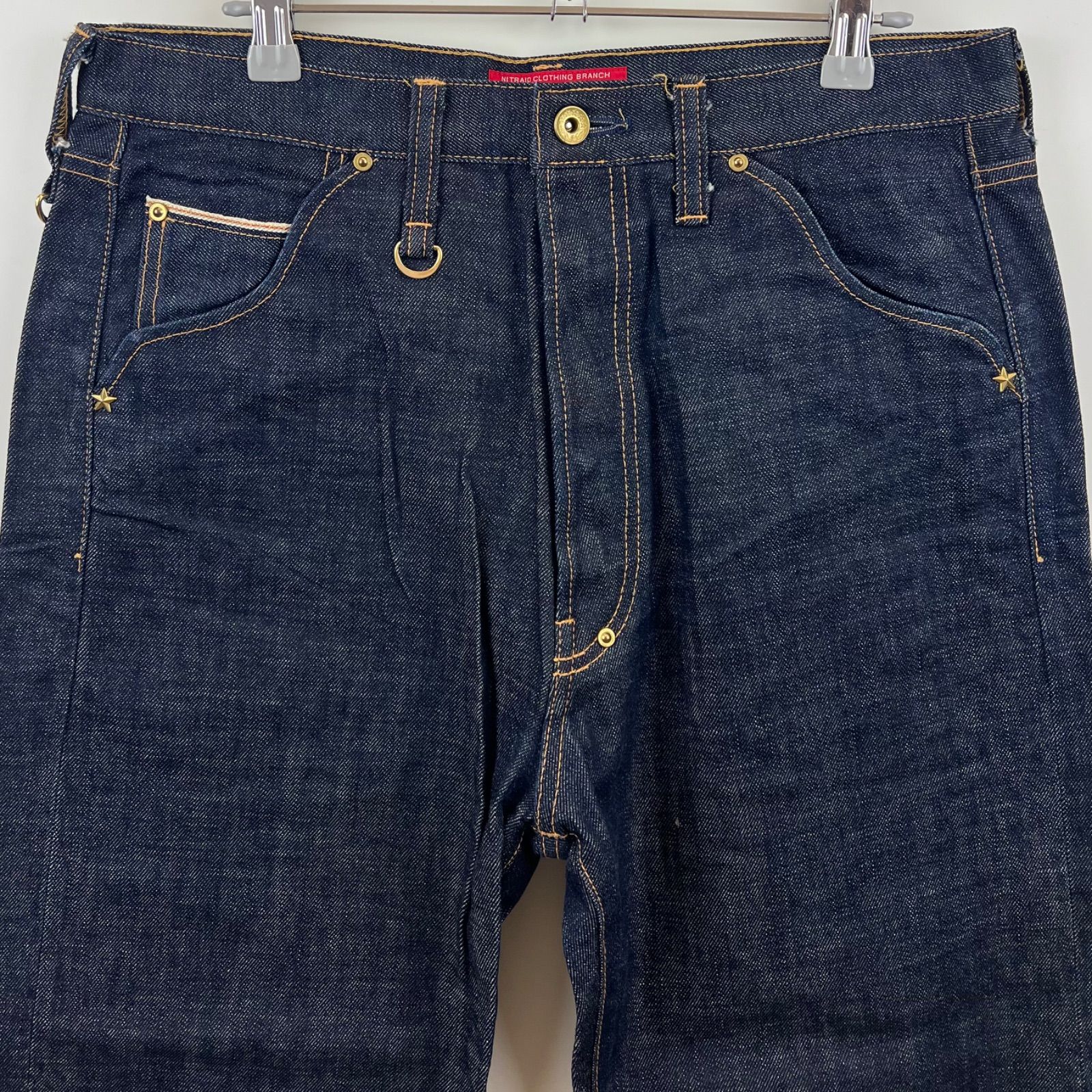 nitraid デニム　ラインストーン NITRAID old stone denim pants M NR009-PA14 indigo ナイトレイド
