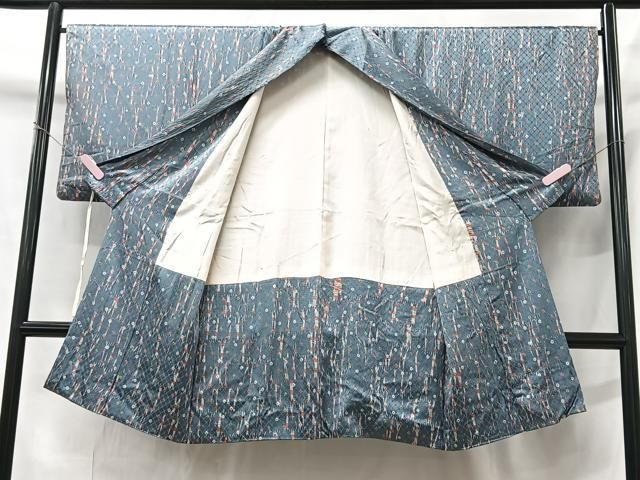 平和屋着物＃道中着 絞り 吉祥文 ロング丈 正絹 逸品 CAAT5943id