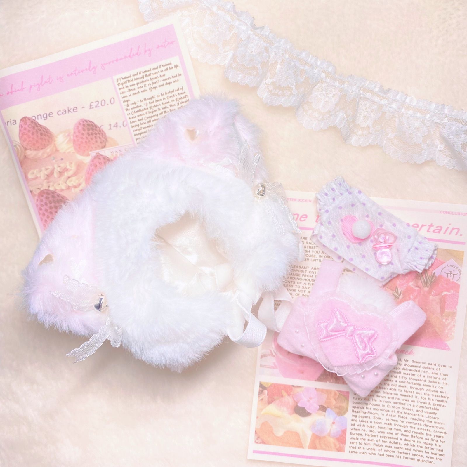 クリームバターワンワン ぬいぐるみ 犬 海外作家様 ハンドメイド