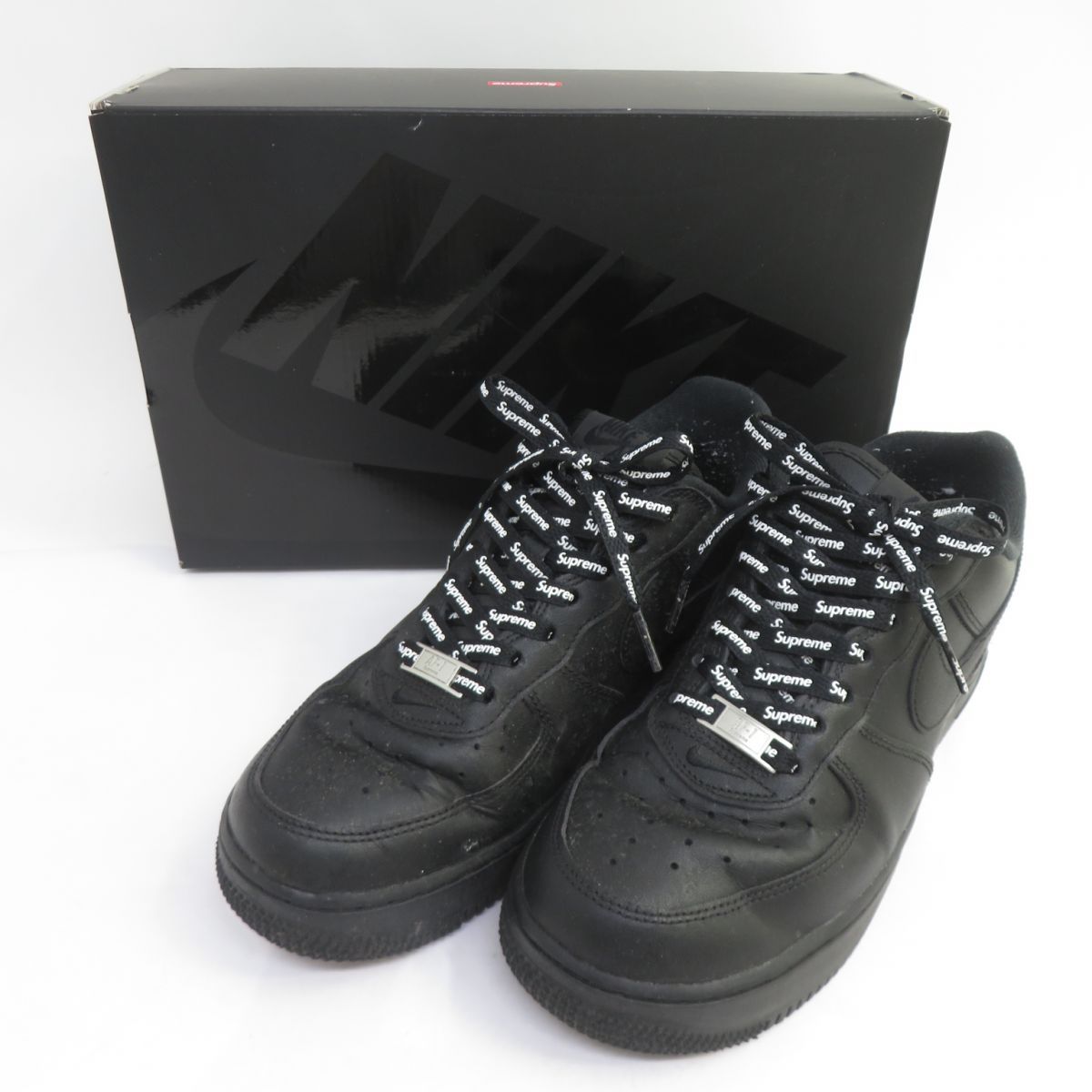 NIKE × Supreme ナイキ シュプリーム AIR FORCE 1 LOW SP エアフォース ロー CU9225-001 US7 25cm  箱有 ※中古