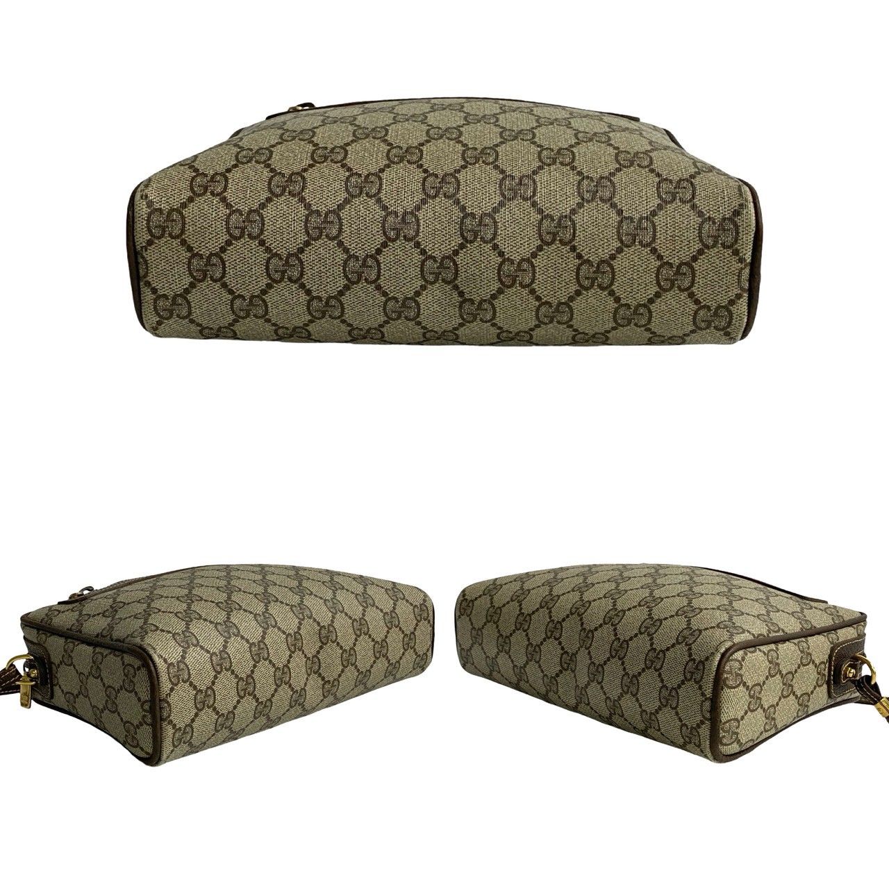 極 美品 GUCCI グッチ オールドグッチ ヴィンテージ GG ロゴ 金具 レザー 本革 ショルダーバッグ ポシェット サコッシュ ブラウン 81542 GUCCI - 極 美品 GUCCI グッチ オールドグッチ ヴィンテージ GG ロゴ