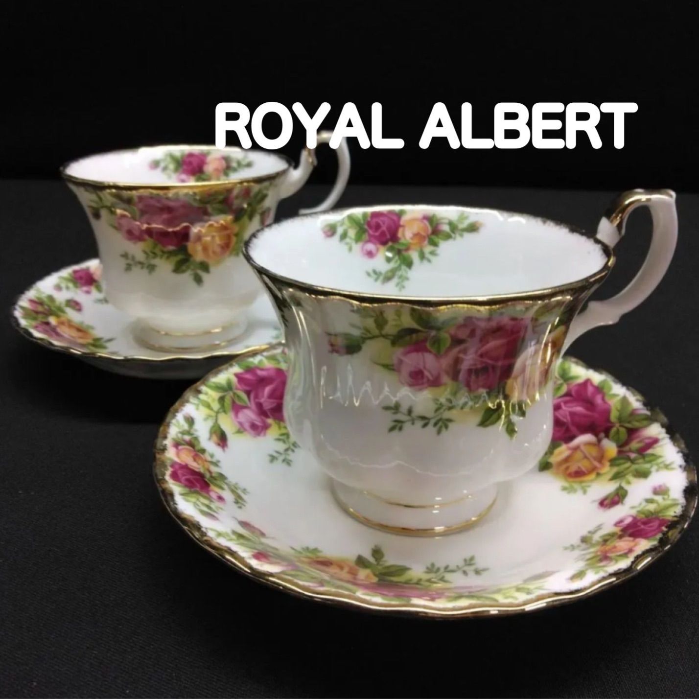 ROYAL ALBERT  オールドカントリーローズ カップ\u0026ソーサー2客セット