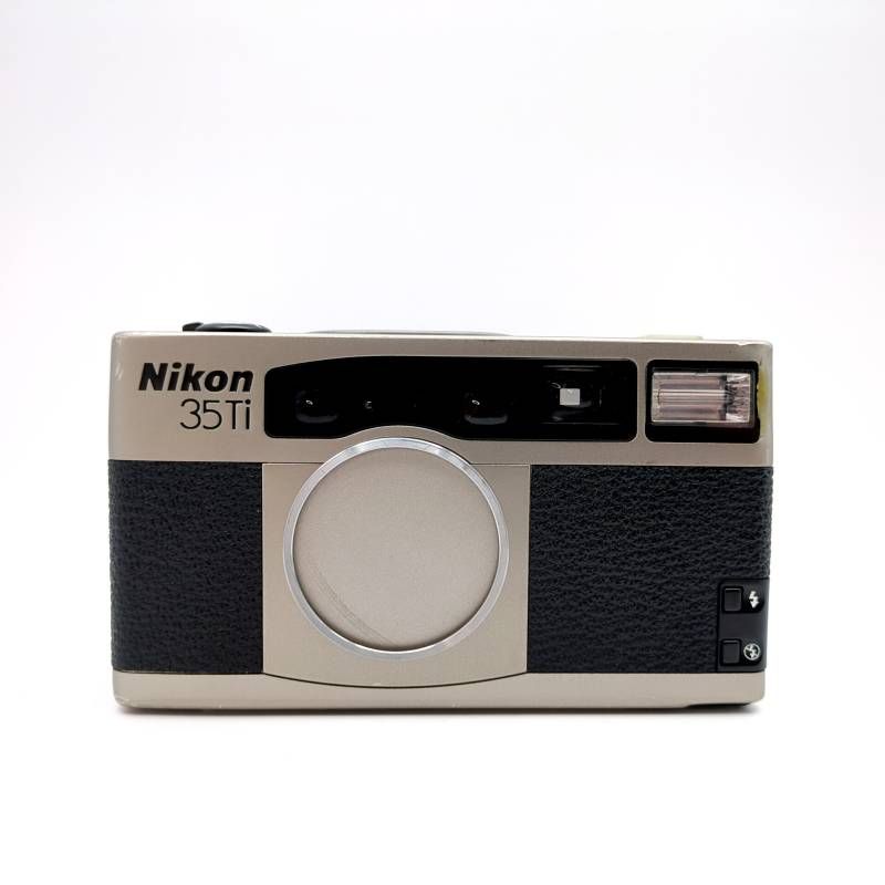 NIKON 35 Ti ニコン コンパクトフィルムカメラ 箱 説明書 ケース ストラップ付 動作品