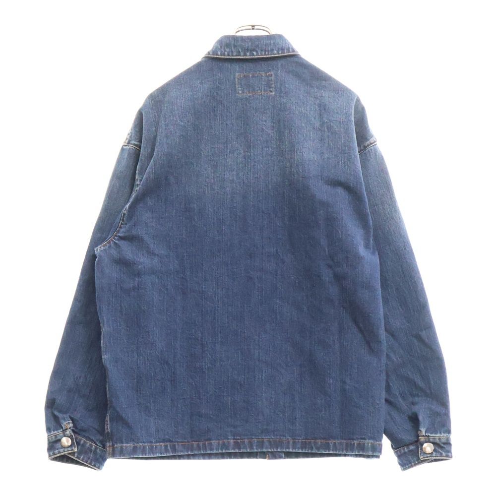 PRADA☆24FW トライアングルロゴ ウォッシングデニムジャケット Prada Triangle logo 24 years Cotton Denim Jacket XL Men's