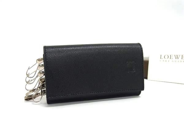 おしゃれ✿ ロエベ キーケース 6連 アナグラム レザー メンズ レディース □新品□未使用□ LOEWE ロエベ アナグラム レザー 6連 キー