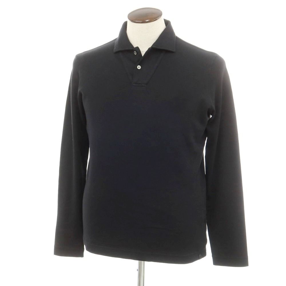 【国内正規品】 中古】【未使用】ザノーネ ZANONE 長袖ポロシャツ ピマコットン トップス