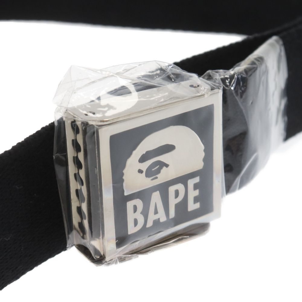 A BATHING APE (アベイシングエイプ) ロゴバックルロングガチャベルト