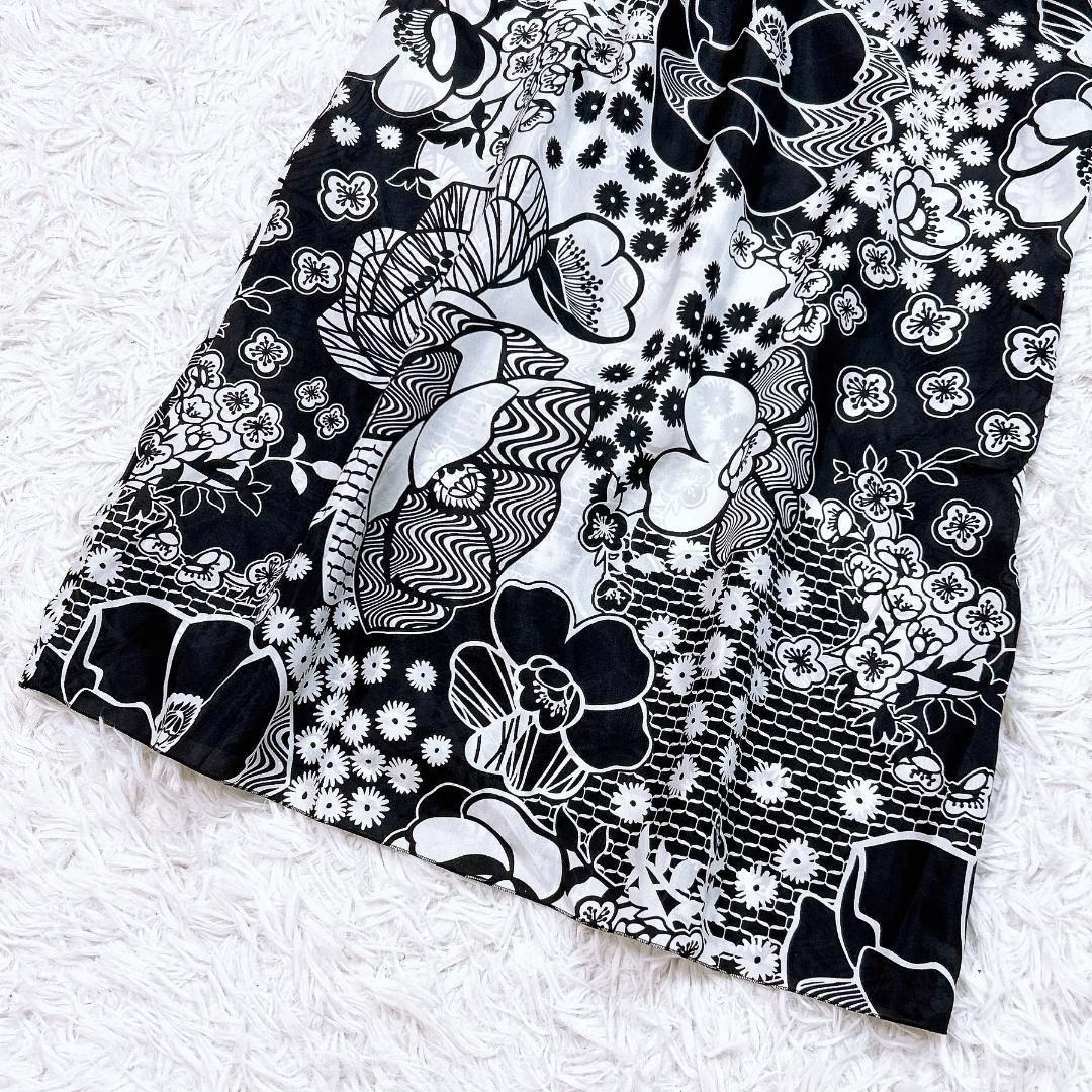 シルク100％チュニック 花柄