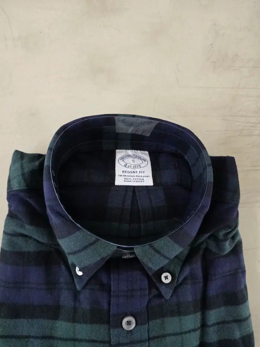 ブルックス ブラザーズ ブラックウォッチ フランネル シャツ S サイズ 韓国 97 サイズ