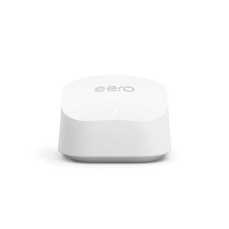 送料無料 ♥ 未開梱 Amazon eero 6＋ メッシュwifi ルーター|AX3000|1.0Gbpsイーサネット|最大wifi範囲140m2|同時接続デバイス約75台|1ユニット Wi-Fi 6 ax ホワイト B0BP73KBC2
