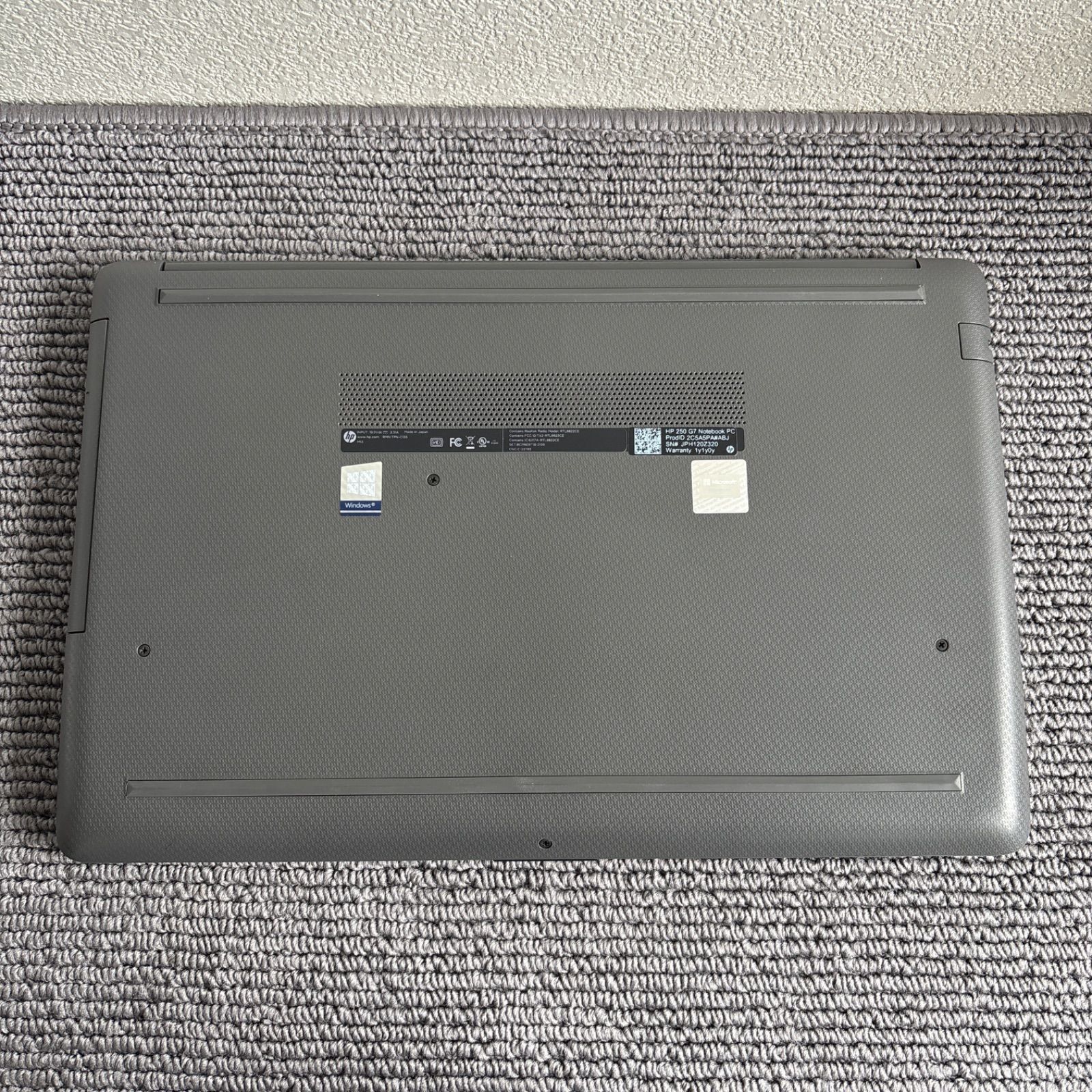 HP 250 G7 NoteBook PC i5-1035G1 メモリ16GB SSD 256GB Win11