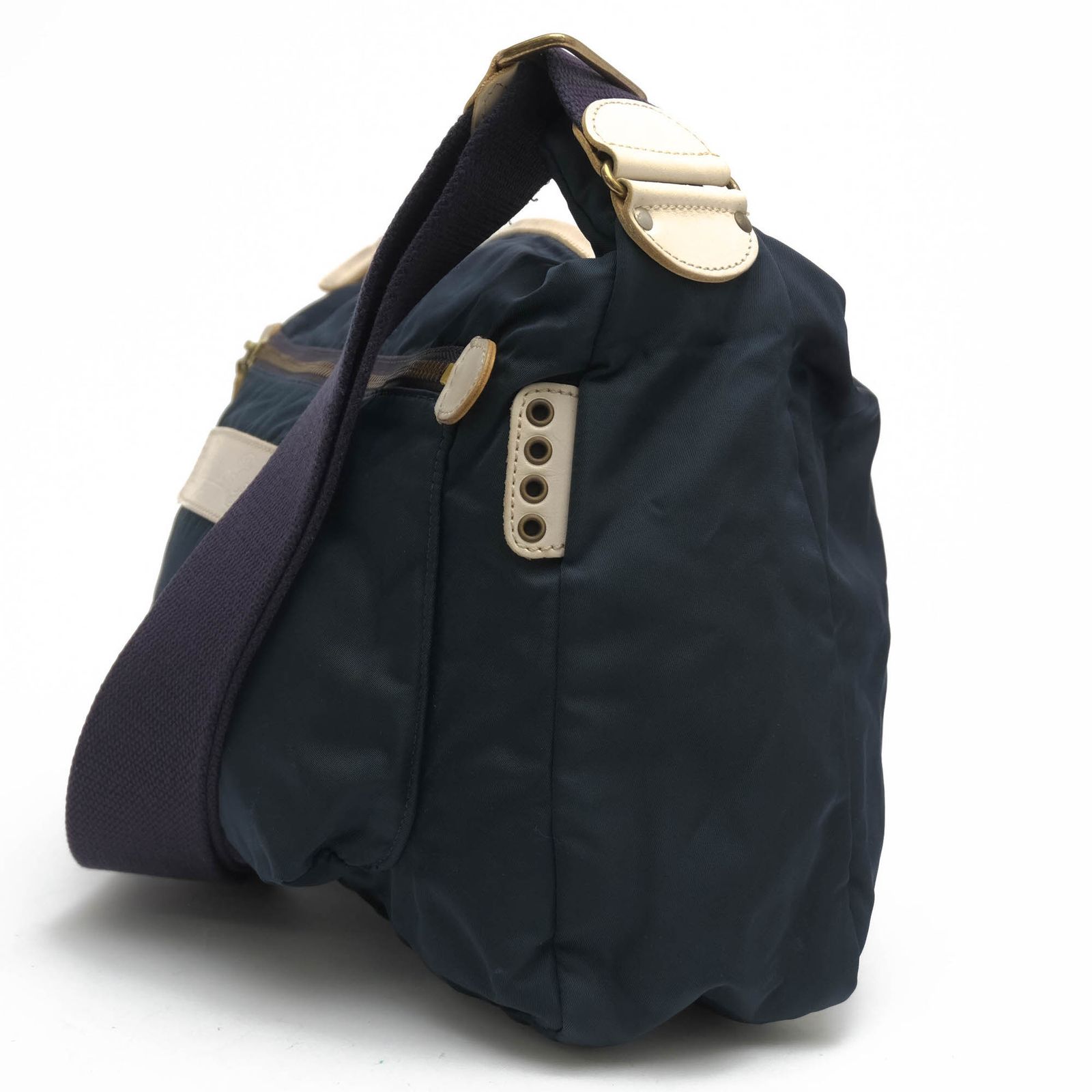 フェリージ Felisi バッグ ショルダーバッグ 鞄 メンズ 男性 男性用 ナイロン レザー 革 本革 ネイビー 紺 9362 定番 KARIMZIABAT_FR