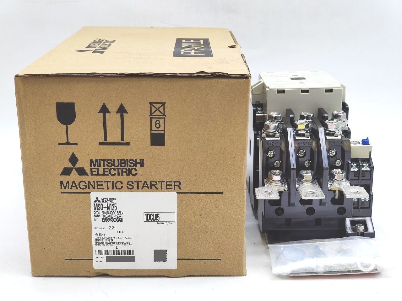 インボイス対応 箱いたみあり ♥ 三菱 MITSUBISHI MSO-N125 200V 30kW AC200V 2a2b
