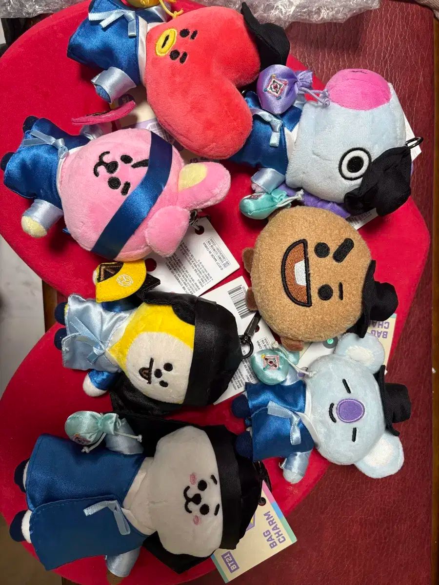 BT21 ヒンボク 版 盤 期間 人形 ぬいぐるみ ぬい SET セット 商品