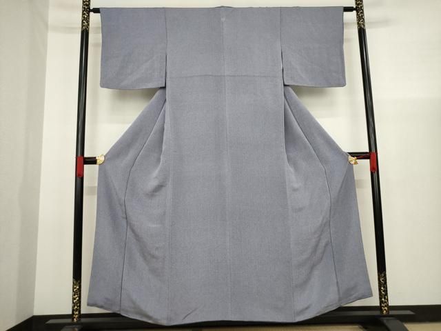 平和屋着物●江戸小紋　彫士：住田双光・染士：服部光擴　縦分銅　正絹　逸品　AAAX6948ck 平和屋着物○江戸小紋 彫士：住田双光・染士：服部光擴 縦分銅 正絹