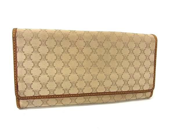 未使用 CELINE セリーヌ[マカダム ]ダブル4点セット CELINE セリーヌ マカダム ブラゾン型押し フロントポケット