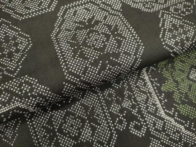 平和屋本店□最高級 人間国宝 北村武資 経錦 紬 笹の