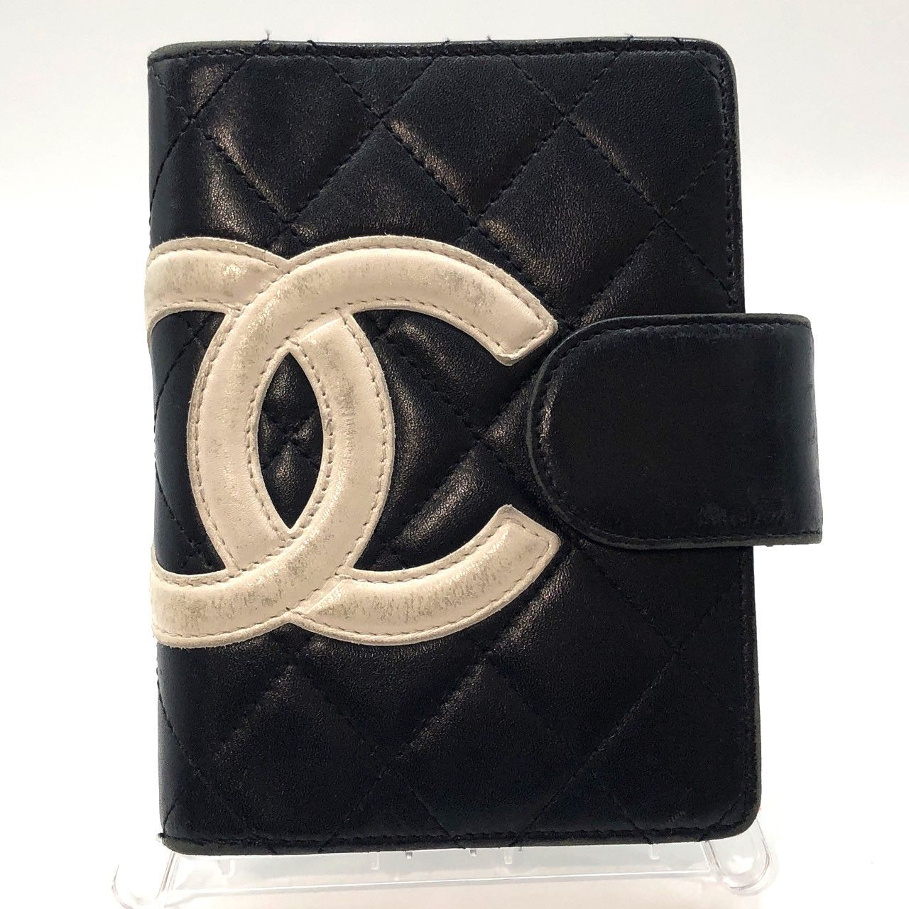 CHANEL シャネル カンボンライン　手帳　ココマーク キルティング レザー メルカリ