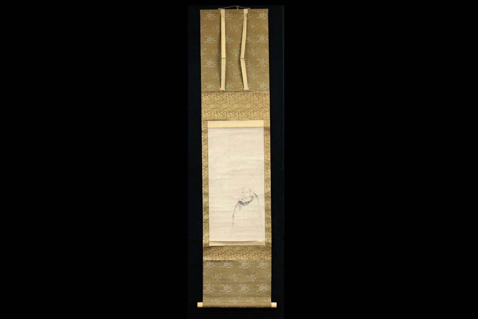 AKa5785 狩野探幽 肉筆 額 縦約45cm 横約135、5cm 額縁