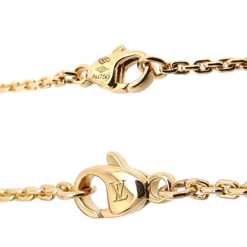 Louis Vuitton Lv idylle blossom pendant, yellow gold and diamonds (Q93849)