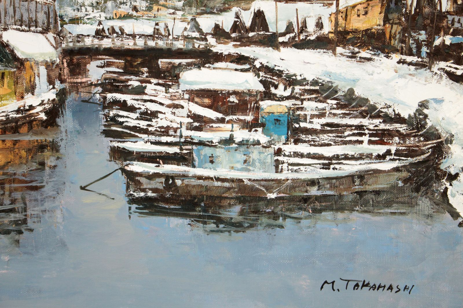 高橋益之 「小樽運河」 油絵・油彩画 絵画 - メルカリ