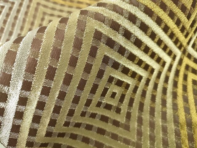 平和屋本店■最高級　人間国宝　北村武資　煌彩錦　六通柄袋帯　入子菱　金銀糸　共箱・色紙付き　逸品　DZAA1791kh4 平和屋本店□最高級 人間国宝 北村武資 煌彩錦 六通柄袋帯 入子菱 金