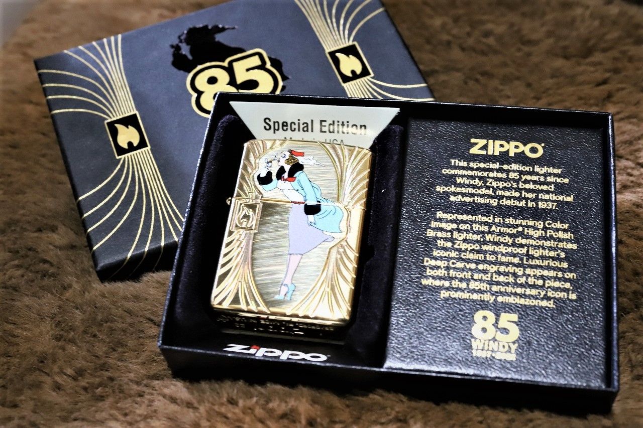 限定ZIPPO WINDY85周年記念 世界12500個限定生産 ウインディ 金 限定