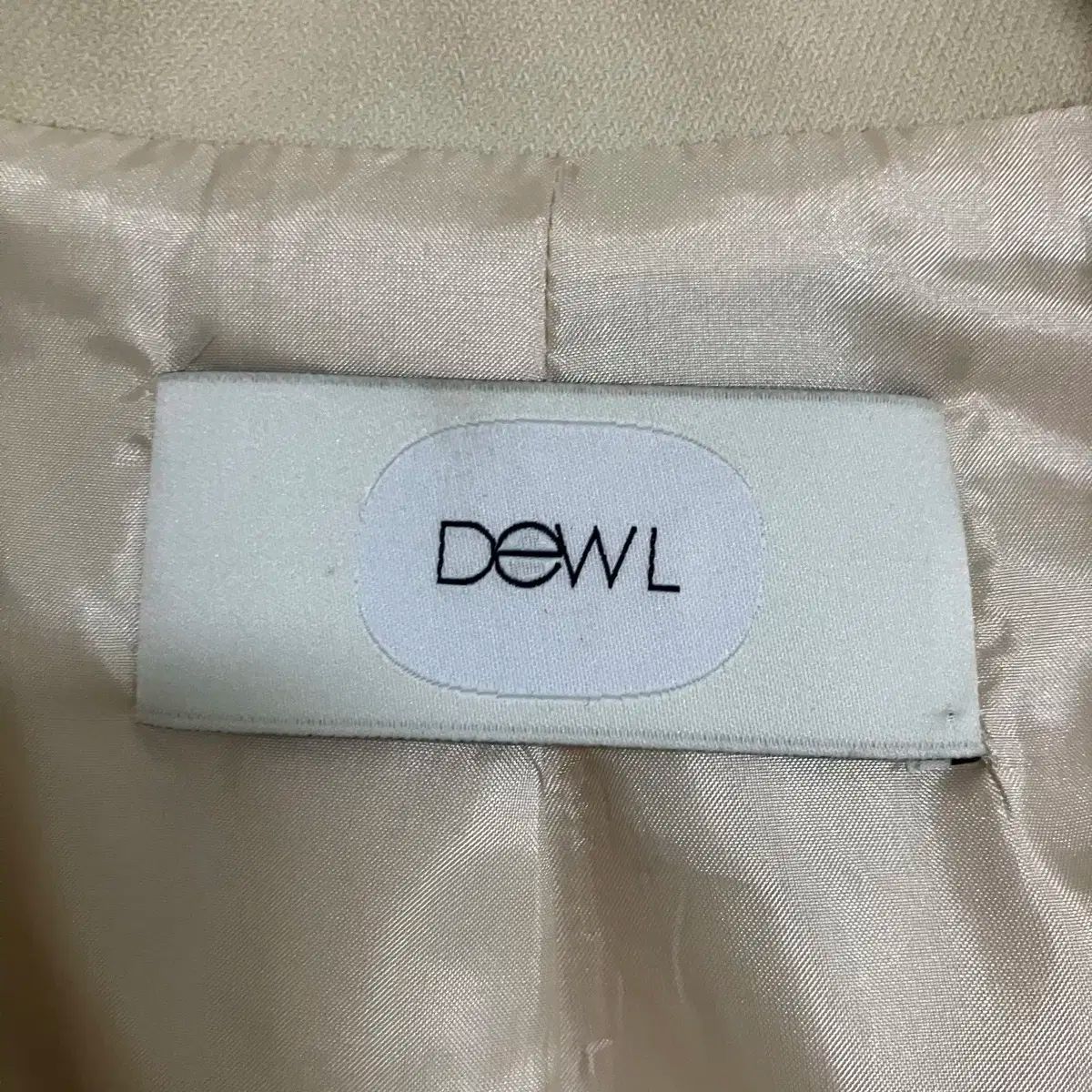 DEWL アイボリー ロング トレンチコート 55