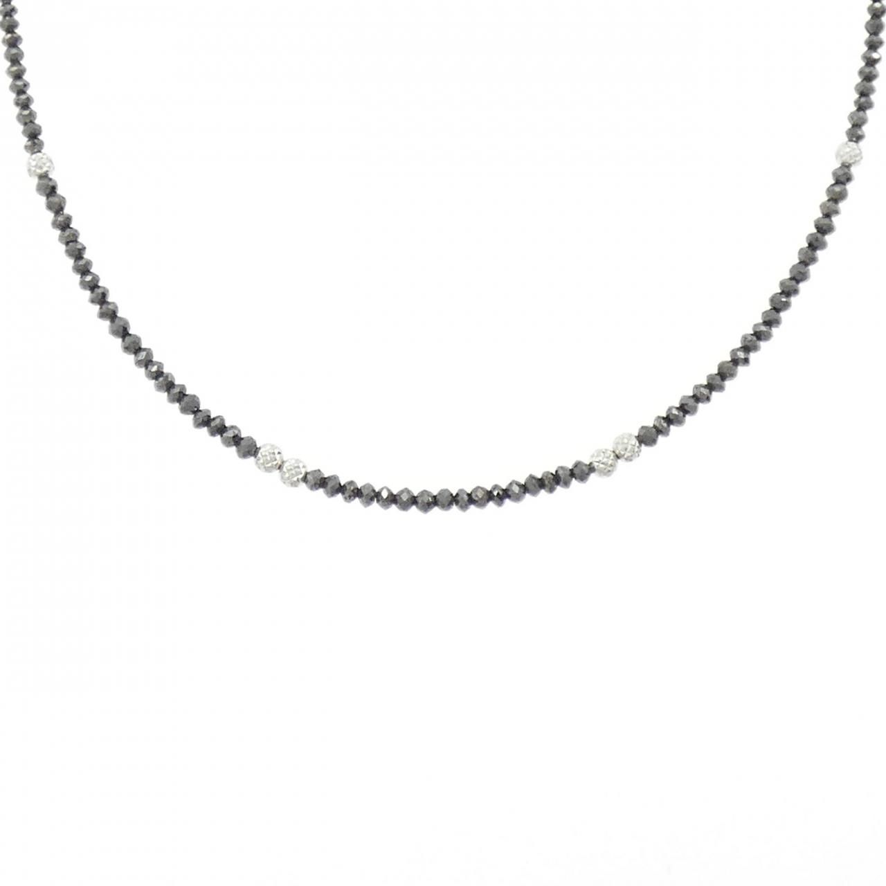 K18WG ダイヤネックレス K18WG ダイヤモンド ペンダントネックレス 0.47ct — セルビー
