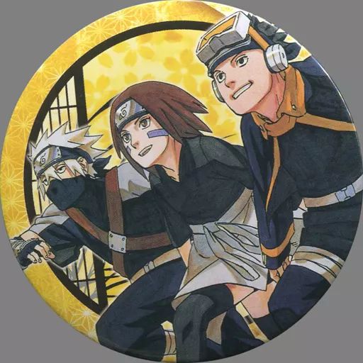 はたけカカシ & うちはオビト & のはらリン 缶バッジ 【NARUTO