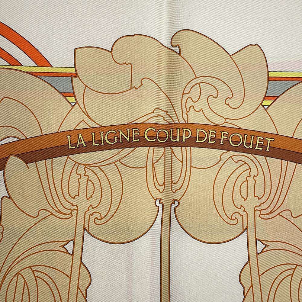 エルメス  スカーフ La Ligne Coup de Fouet 鞭のライン エルメス スカーフ カレ90 鞭のライン La Ligne Coup de Fouet HERMES