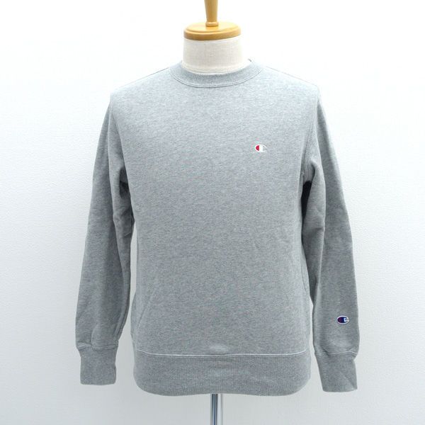 Champion / チャンピオン スウェット/トレーナー/クールネック/無地/グレー/サイズM C3-Q001 【メンズ/MEN/男性/ボーイズ/紳士】 メンズファッション【中古】 