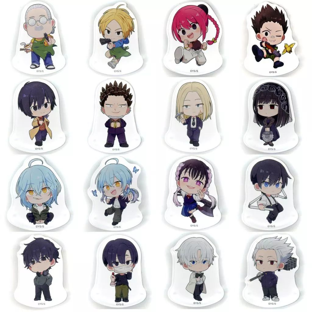 アクリルスタンド アクリルパネル 全16種セット SAKAMOTO DAYS×TOWER RECORDS CAFE ミニキャラゆらゆらアクリルブロックコレクション