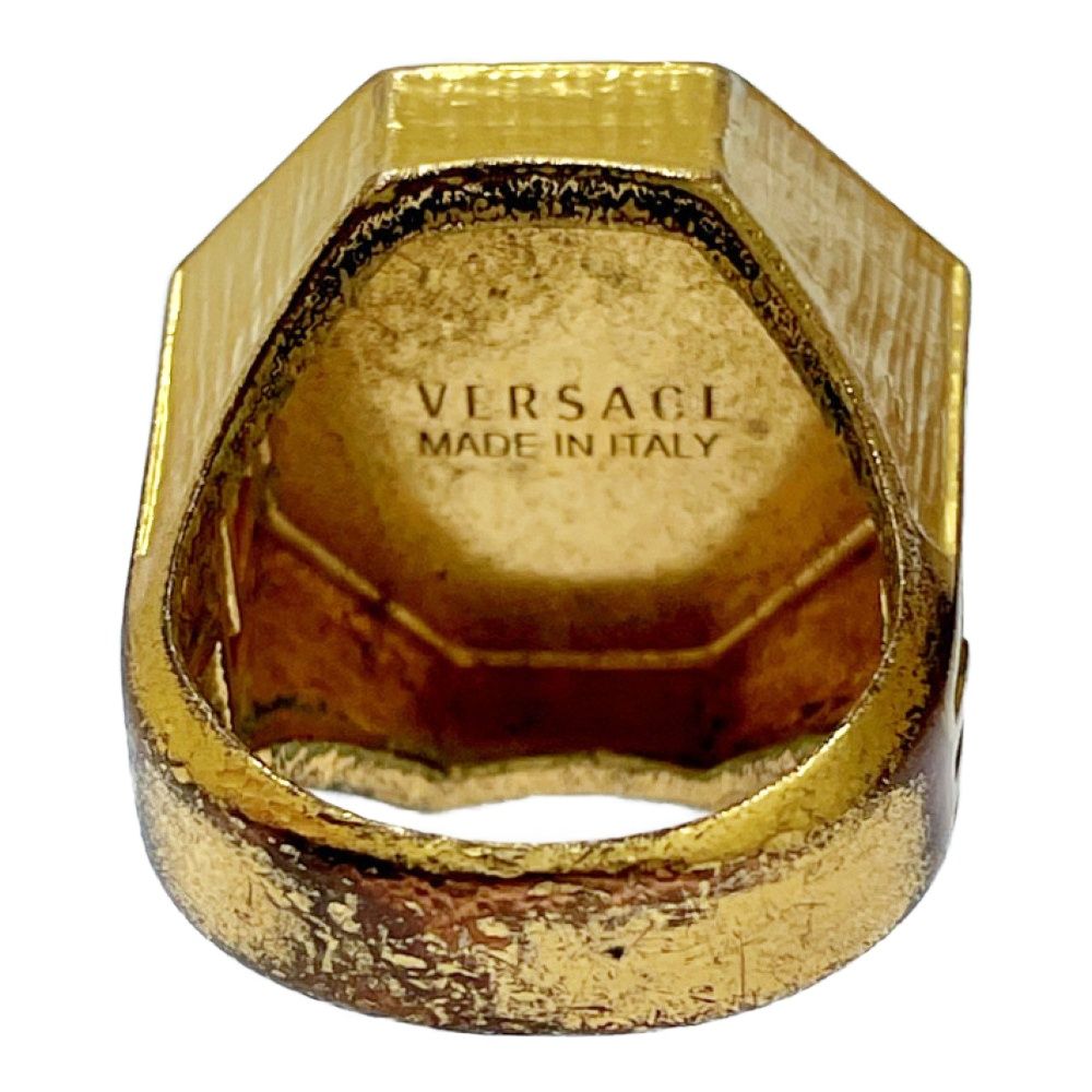 中古】VERSACE ヴェルサーチ GP メデューサ リング メンズ