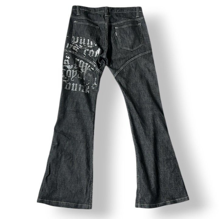 TORNADO MART トルネードマート レースアップフレアデニムパンツ