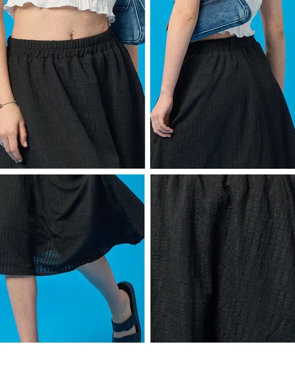 Chico シャーリングタンク+シャーリングフレアスカート chico