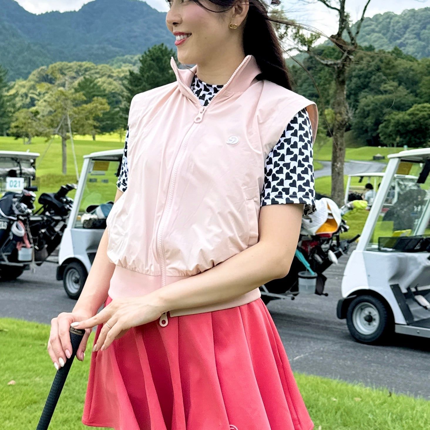 【新品 秋冬 ゴルフ】T&R DANI ダブルジップ マルチベスト ゴルフウェア レディース スポーツ ゴルフ