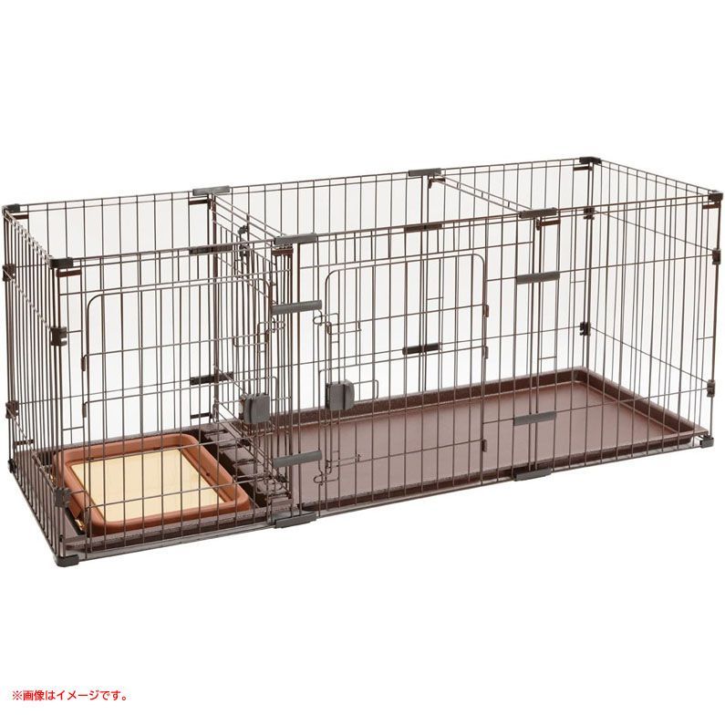 D7152◆トイレのしつけが出来る ドッグルームサークル 2Way スタンダード 本体 サークル ケージ フェンス ハウス 小屋 ペティオ W24981