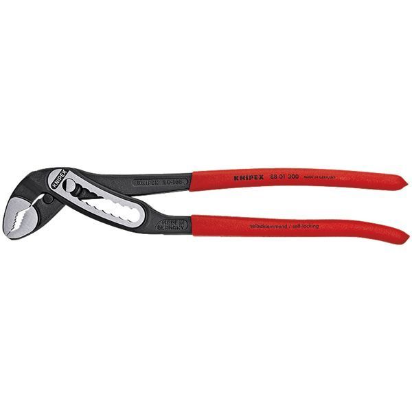 KNIPEX クニペックス アリゲーター ウォーターポンププライヤー 滑り止めプラスチックコーティング 全長300mm 8801-300